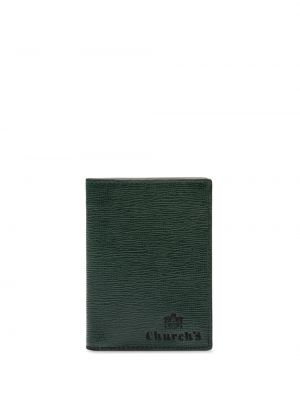 Usnjena denarnica Church's zelena