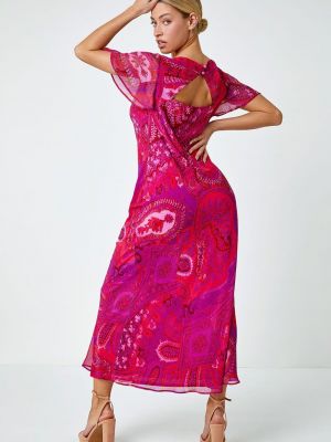 Платье с принтом с узором пейсли D.u.s.k фиолетовое