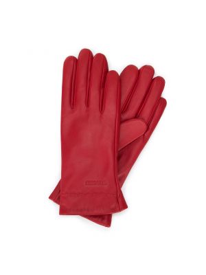 Rękawiczki skórzane Wittchen czerwone