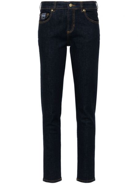 Krištáľové skinny fit džínsy Versace Jeans Couture