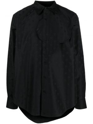 Žakárová košile Gmbh černá