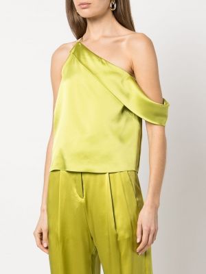 Bluzka asymetryczna drapowana Michelle Mason zielona