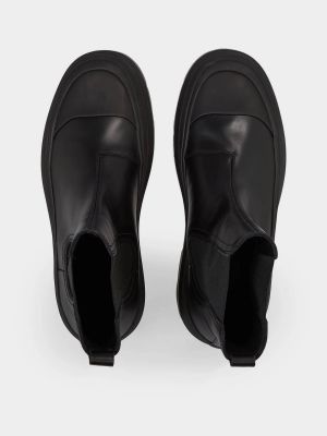 Хлопковые ботинки челси Calvin Klein черные
