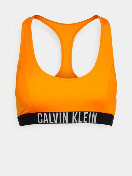 Biustonosz Calvin Klein Swimwear pomarańczowy