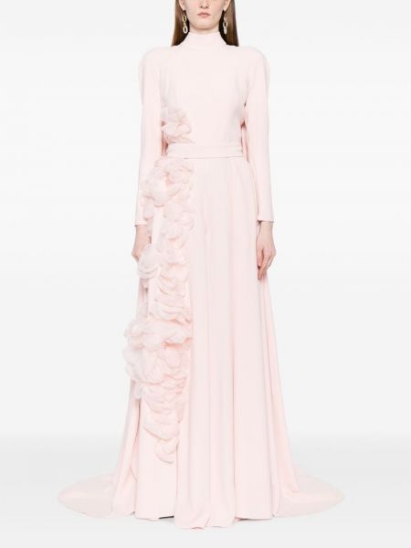 Sukienka długa Saiid Kobeisy różowa
