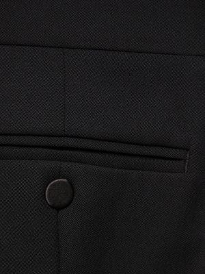 Vlněný oblek Alexander Mcqueen černý