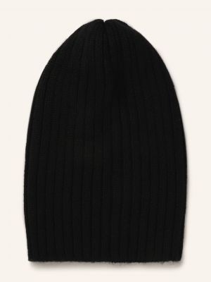 Kašmírový čepice Fedeli černý