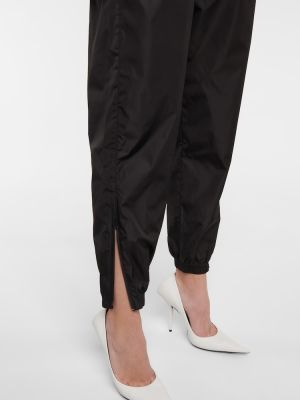 Rovné kalhoty z nylonu Wardrobe.nyc černé