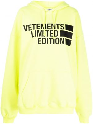 Hoodie Vetements gul