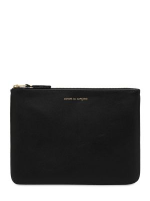 Usnjena torba Comme Des Garçons Wallet črna
