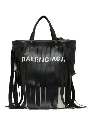 Borsa con frange Balenciaga Pre-owned nero