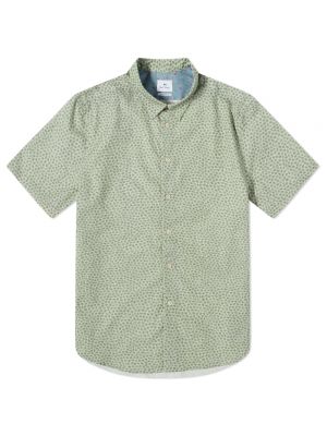 Рубашка с коротким рукавом Paul Smith зеленая