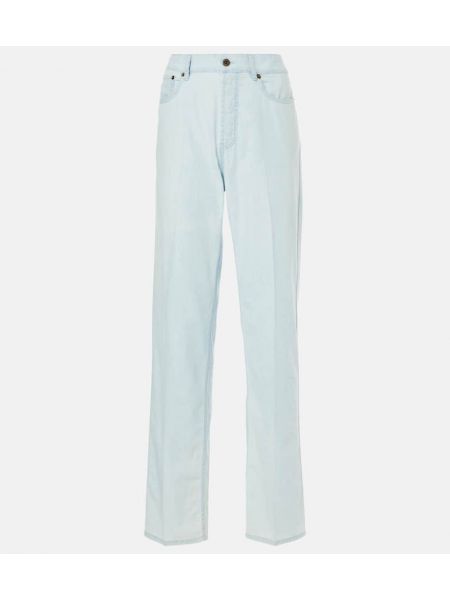 Lavtaljet straight jeans Miu Miu blå