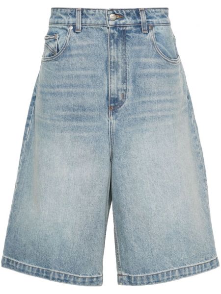 Kratke jeans hlače Rhude modra