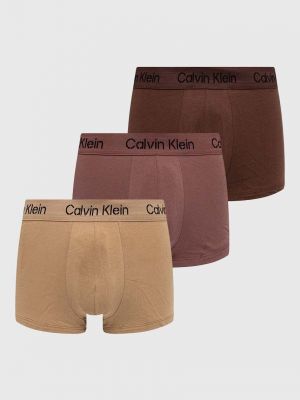Boxerky Calvin Klein Underwear hnědé