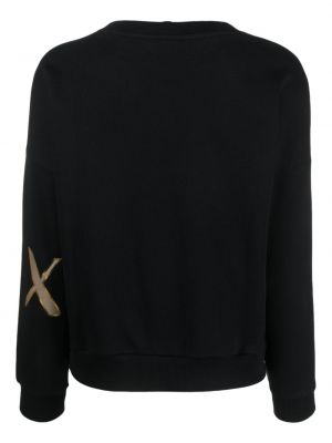 Sweatshirt aus baumwoll mit print Armani Exchange schwarz