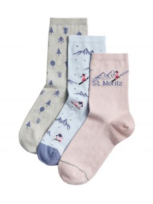 Ponožky Marks & Spencer růžové