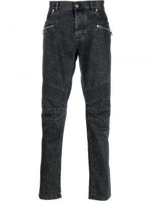 Jeans med normal passform Balmain svart