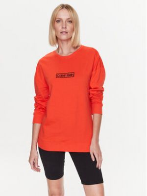 Bluza dresowa Calvin Klein Underwear pomarańczowa