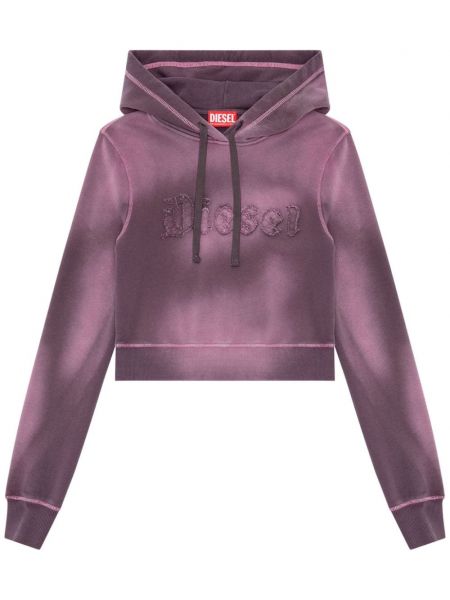 Langes sweatshirt mit stickerei Diesel pink