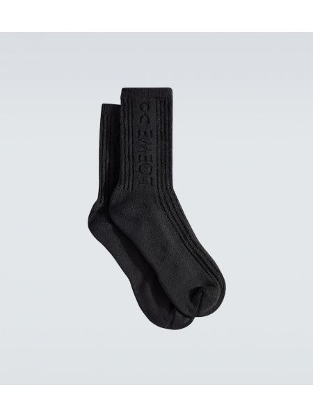 Medvilninės kojines Loewe juoda