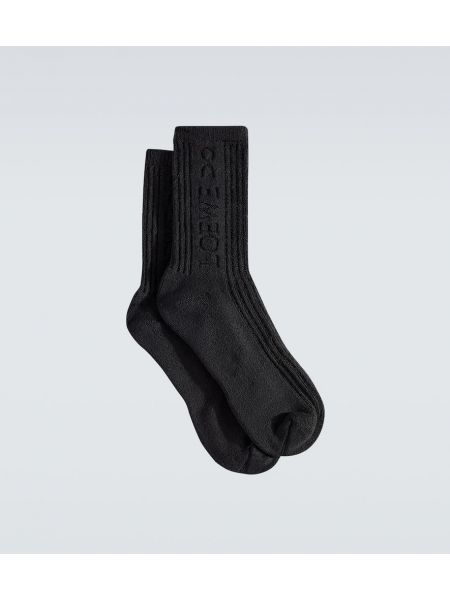 Chaussettes en coton Loewe noir