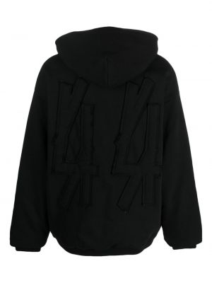 Medvilninis siuvinėtas džemperis 44 Label Group juoda