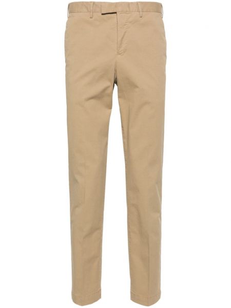 Pantalons moulants slim en coton Pt Torino beige