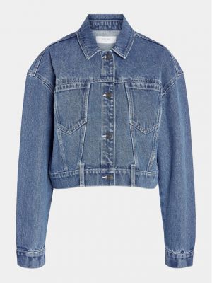 Priliehavá džínsová bunda Noisy May modrá