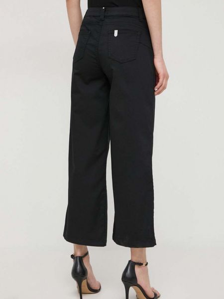 Kalhoty s vysokým pasem Liu Jo černé