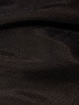 Zīda džemperis ar augstu apkakli Anine Bing melns