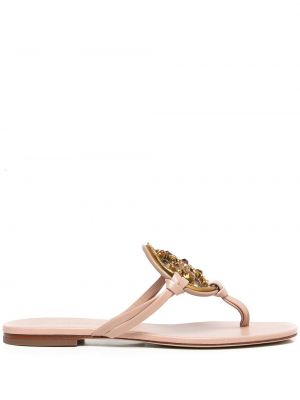 Sandaler med reim ingen hæl Tory Burch rosa