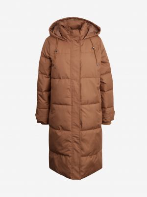 Pikowany płaszcz zimowy Only brązowy