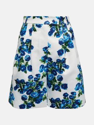 Kratke hlače visoki struk s cvjetnim printom Emilia Wickstead plava