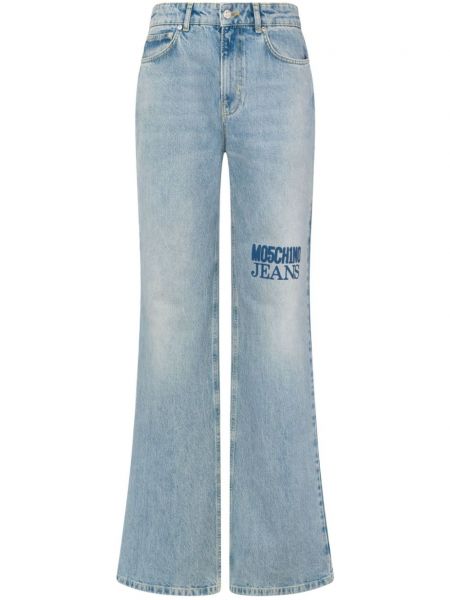 Flare jean pantolon Moschino Jeans mavi