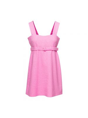 Sukienka mini w paski Patou różowa