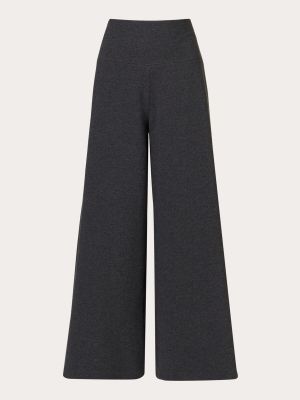 Pantalones de algodón Norma Kamali gris