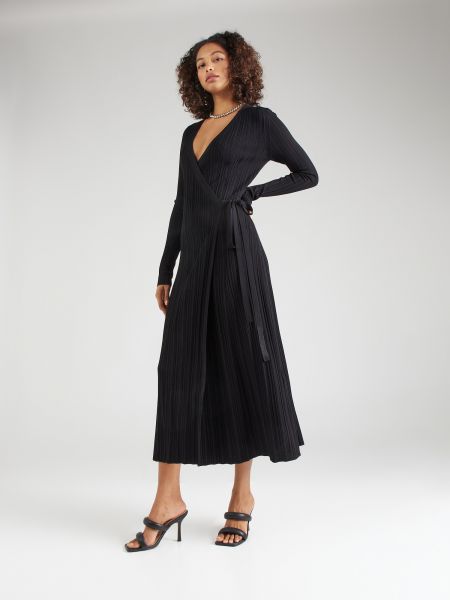 Pletené pletené šaty Ivy Oak čierna