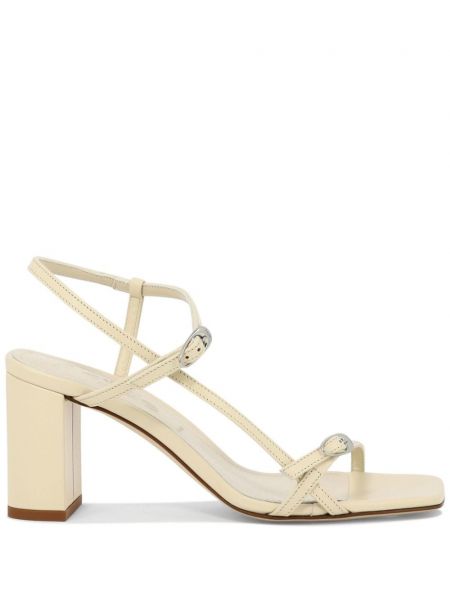 Slingback leder riemchensandalen Aeyde beige