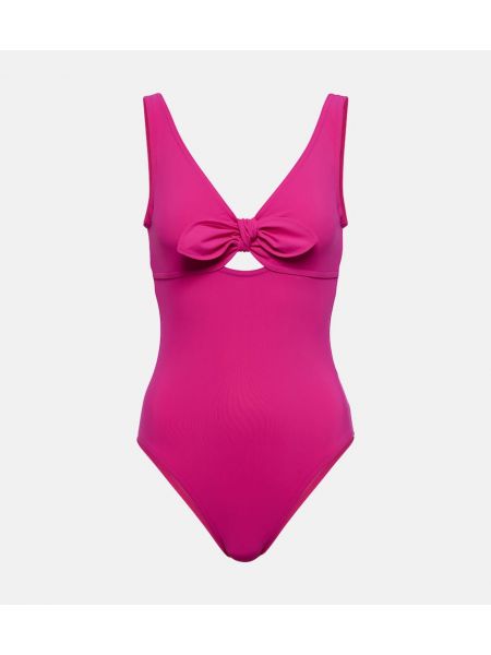 Badeanzug mit schleife Karla Colletto pink
