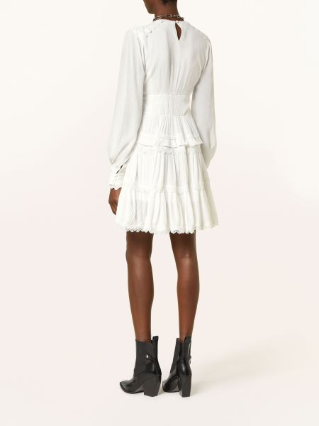 Sukienka mini koronkowa Allsaints biała