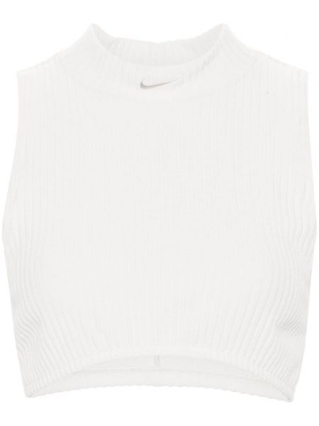 Neulottu crop top Nike musta