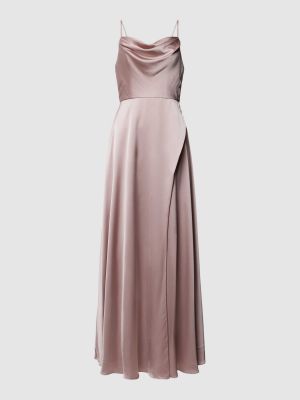Rozkloszowana sukienka Luxuar różowa