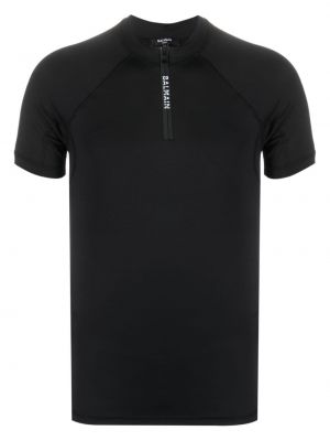 T-shirt à imprimé Balmain noir