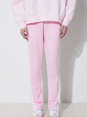 Pantaloni sport slim fit Adidas Originals roz