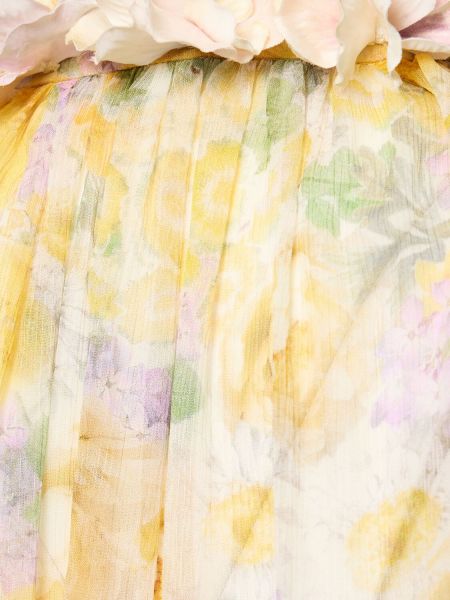 Bluza iz viskoze s cvetličnim vzorcem Zimmermann bela