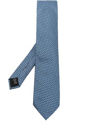 Cravatta in tessuto jacquard Zegna blu