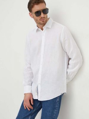 Ленена риза Paul&shark бяло