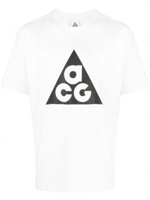 T-shirt mit print mit rundem ausschnitt Nike weiß