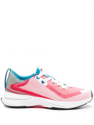 Sneakers από διχτυωτό Lanvin ροζ
